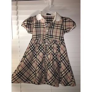 Burberry dress for little girls